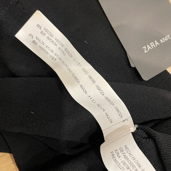 💠 NWT ZARA Knit Open-back Bodycon Dress (S) - Picture 8 of 8